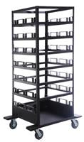 Load image into Gallery viewer, Deluxe 21-Post Stanchion Storage Cart