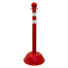 Load image into Gallery viewer, Traffic Control Plastic Stanchion with DOT Reflective Stripes
