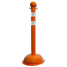 Load image into Gallery viewer, Traffic Control Plastic Stanchion with DOT Reflective Stripes