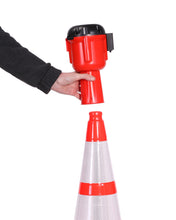 Load image into Gallery viewer, ConePro 600 - 25 Ft. Cone-Mounted Retractable Belt Barrier