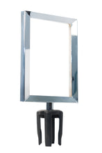 Load image into Gallery viewer, Post Top Sign Frame for G4 Series Retracta-Belt Barriers (G4 Series Posts Only)