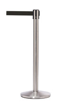 Load image into Gallery viewer, QueueMaster Retractable Belt Barrier with 8.5 Ft. Belt - Satin Stainless Steel
