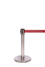 Load image into Gallery viewer, Decorative Mini Retractable Belt Barrier 2.5" OD - Tensabarrier Gallery 8G1 Compatible