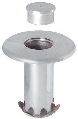 Socket and Cap for Removable Floor Mount Stanchions/Barriers - Visiontron Removable Post