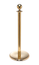 Load image into Gallery viewer, Ball Top Portable Rope Stanchion with Matching Flat Base - Lawrence Metal 312U Compatible

