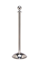 Load image into Gallery viewer, Ball Top Portable Rope Stanchion with Matching Dome Base - Lawrence Metal 312T Compatible
