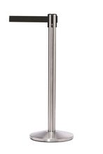 Load image into Gallery viewer, QueueMaster Retractable Belt Barrier with 11 Ft. Belt - Satin Stainless Steel
