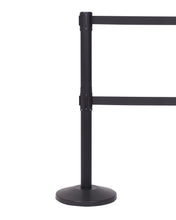 Load image into Gallery viewer, QueueMaster Twin Dual Belt Retractable Barrier with 11 Ft. Belts
