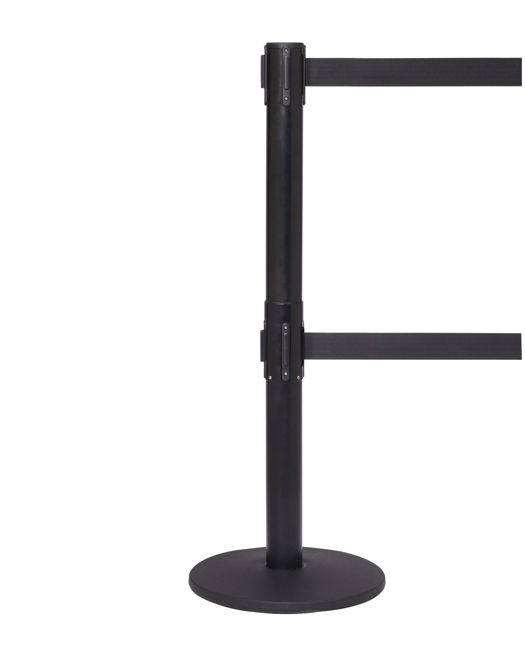Dual Belt Decorative Retractable Belt Barrier 2.5