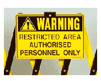 Custom Sign for Versa-Guard Barriers