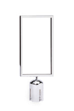 Load image into Gallery viewer, Post Top Sign Frame for QueueMaster, QueuePro, SafetyMaster, and SafetyPro Retractable Belt Barriers
