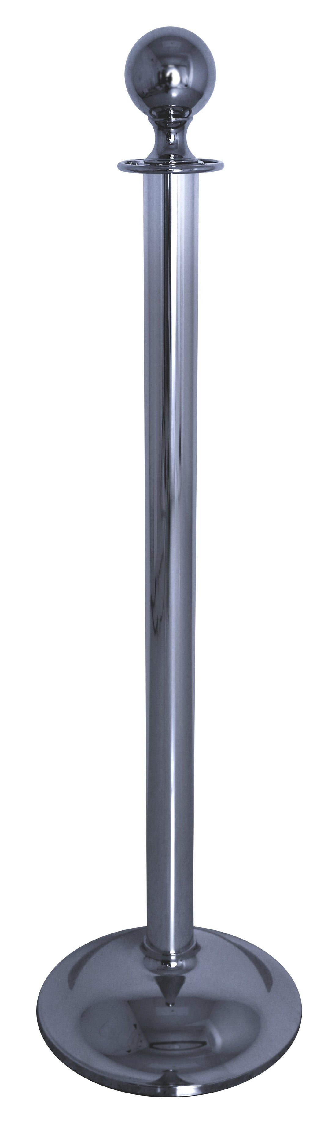 Heavy Duty Dome Base Rope Stanchion with Ball Top