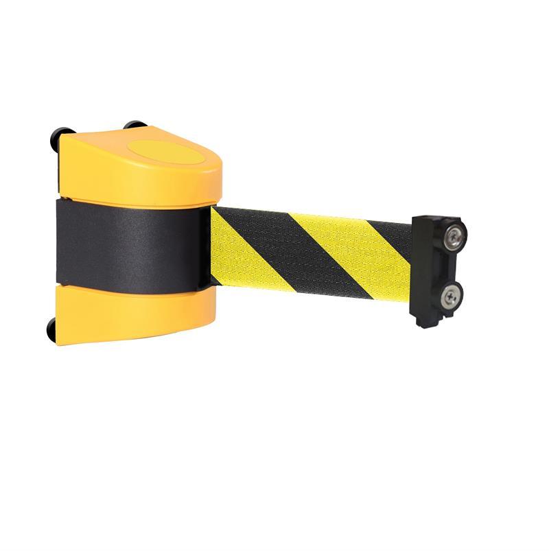 WallPro 400 - 15 Ft. Safety Magnetic Wall Mount Retractable Belt Barrier - Tensabarrier 897 Compatible