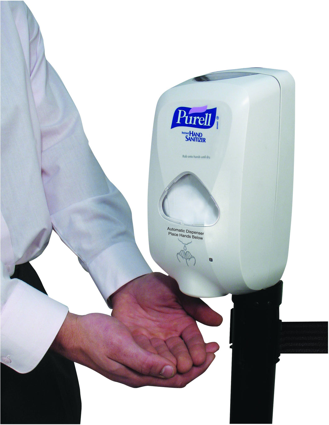 Automatic Hand Sanitizer Dispenser for Retracta-Belt Barriers
