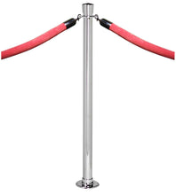 Load image into Gallery viewer, Fixed Floor Mount Rope Stanchion with Urn Top
