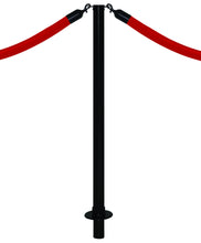 Load image into Gallery viewer, Removable Floor Mount Rope Stanchion with Flat Top
