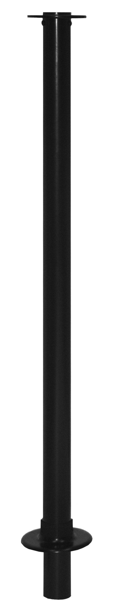 Removable Floor Mount Rope Stanchion with Flat Top