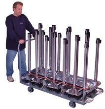 Load image into Gallery viewer, Deluxe 18-Post Vertical Stanchion Storage Cart by Visiontron

